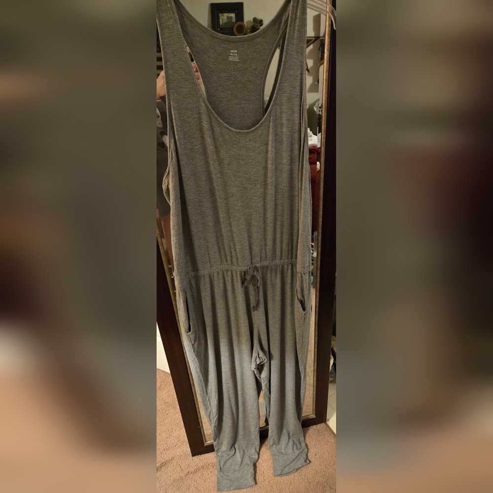 Aerie Womens XXL Gray Jumpsuit, Good Condition